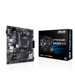 ASUS PRIME B450M-K II DDR4 4400MHZ VGA HDMI DVI M.2 USB 3.2 MATX AM4