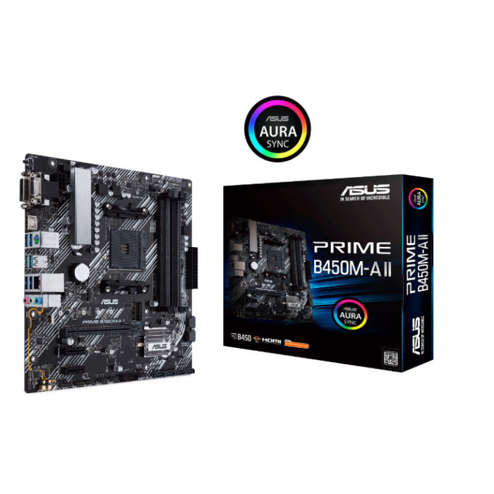ASUS PRIME B450M-A II DDR4 4400MHZ 1XVGA 1XHDMI 1XDVI 1XM.2 USB 3.2 MATX AM4 (1.,2. VE 3.NESİL İŞLEMCİ UYUMLU) ASUS PRIME B450M-A II DDR4 4400MHZ 1XVGA 1XHDMI 1XDVI 1XM.2 USB 3.2 MATX AM4 (1.,2. VE 3.NESİL İŞLEMCİ UYUMLU)