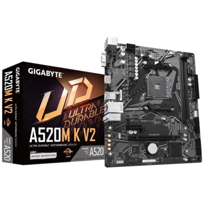 GIGABYTE A520M K V2 1.0 DDR4 5100MHZ 1XVGA 1XHDMI 1XM.2 USB 3.2 MATX AM4 GIGABYTE A520M K V2 1.0 DDR4 5100MHZ 1XVGA 1XHDMI 1XM.2 USB 3.2 MATX AM4