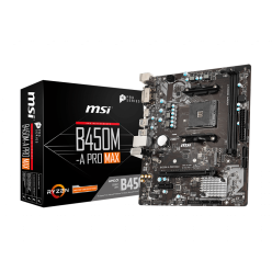 MSI B450M-A PRO MAX DDR4 4133MHZ 1XHDMI 1XDVI M.2 MATX AM4