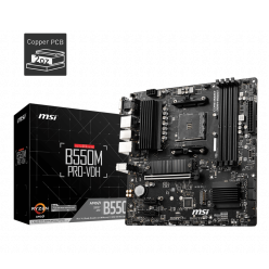 MSI B550M PRO-VDH DDR4 4400MHZ VGA HDMI DP 2XM.2 USB 3.2 MATX AM4