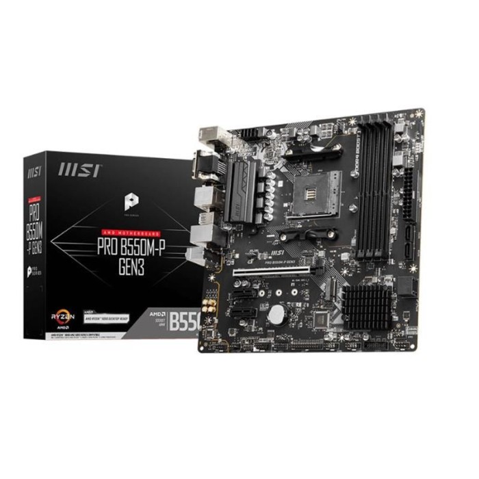 MSI PRO B550M-P GEN3 DDR4 4400MHZ 1XVGA 1XHDMI 1XDVI 1XM.2 USB 3.2 MATX AM4 (AMD AM5 5000 VE 3000 SERİSİ İLE UYUMLU ) MSI PRO B550M-P GEN3 DDR4 4400MHZ 1XVGA 1XHDMI 1XDVI 1XM.2 USB 3.2 MATX AM4 (AMD AM5 5000 VE 3000 SERİSİ İLE UYUMLU )