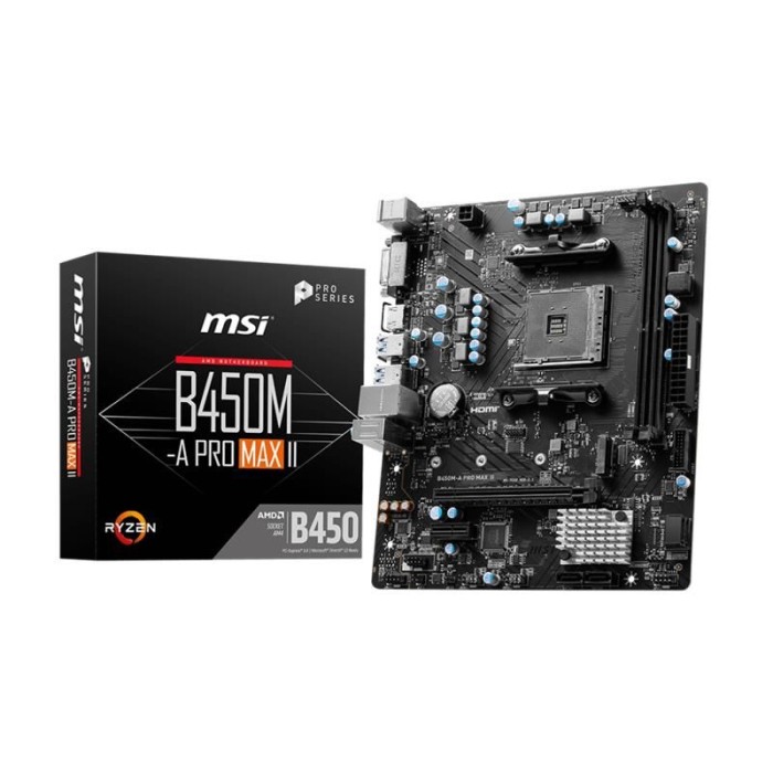 MSI B450M-A PRO MAX II DDR4 4133MHZ 1XHDMI 1XDVI 1XM.2 USB 3.2 MATX AM4 (AMD 5000,5000-G VE 4000-G SERİSİ İLE UYUMLU) MSI B450M-A PRO MAX II DDR4 4133MHZ 1XHDMI 1XDVI 1XM.2 USB 3.2 MATX AM4 (AMD 5000,5000-G VE 4000-G SERİSİ İLE UYUMLU)