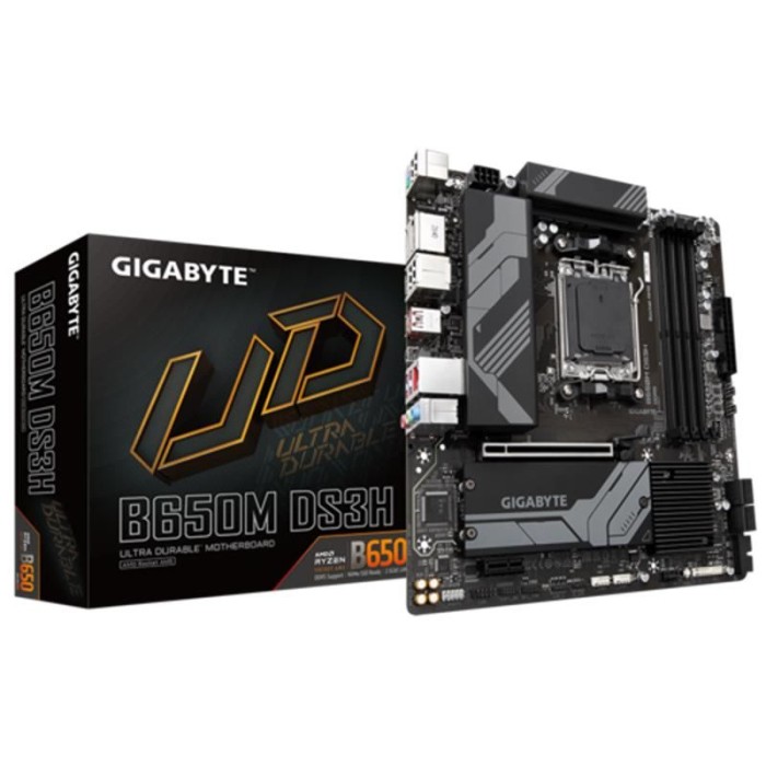 GIGABYTE B650M DS3H 1.0 DDR5 6400MHZ 1XHDMI 2XDP 2XM.2 USB 3.2 MATX AM5 (AMD AM5 7000 SERİSİ İLE UYUMLU ) GIGABYTE B650M DS3H 1.0 DDR5 6400MHZ 1XHDMI 2XDP 2XM.2 USB 3.2 MATX AM5 (AMD AM5 7000 SERİSİ İLE UYUMLU )