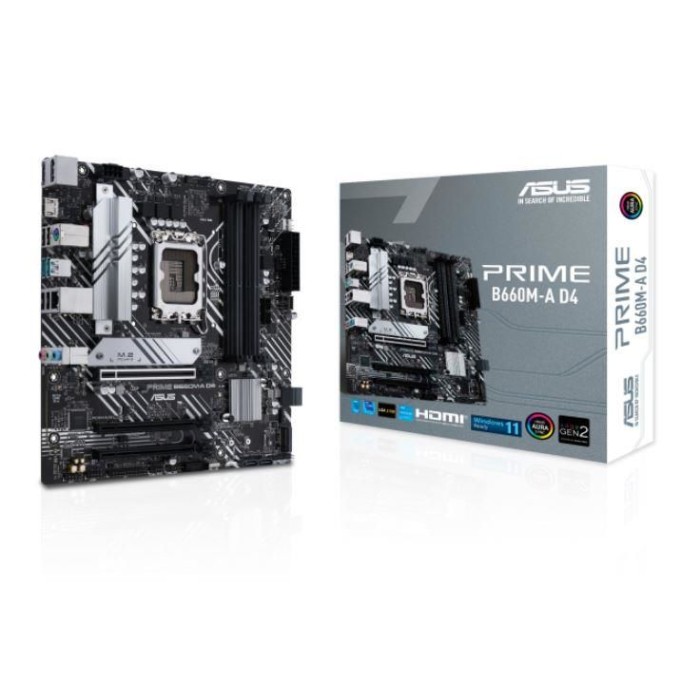 ASUS PRIME B660M-A D4 DDR4 5333MHZ 2XHDMI 1XDP 2XM.2 USB 3.2 MATX 1700MHZ ASUS PRIME B660M-A D4 DDR4 5333MHZ 2XHDMI 1XDP 2XM.2 USB 3.2 MATX 1700MHZ