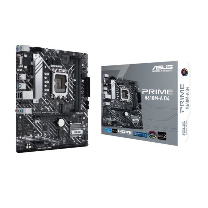 ASUS PRIME H610M-A D4 DDR4 3200MHZ 1XVGA 1XHDMI 1XDP 2XM.2 USB 3.2 MATX 1700P ASUS PRIME H610M-A D4 DDR4 3200MHZ 1XVGA 1XHDMI 1XDP 2XM.2 USB 3.2 MATX 1700P