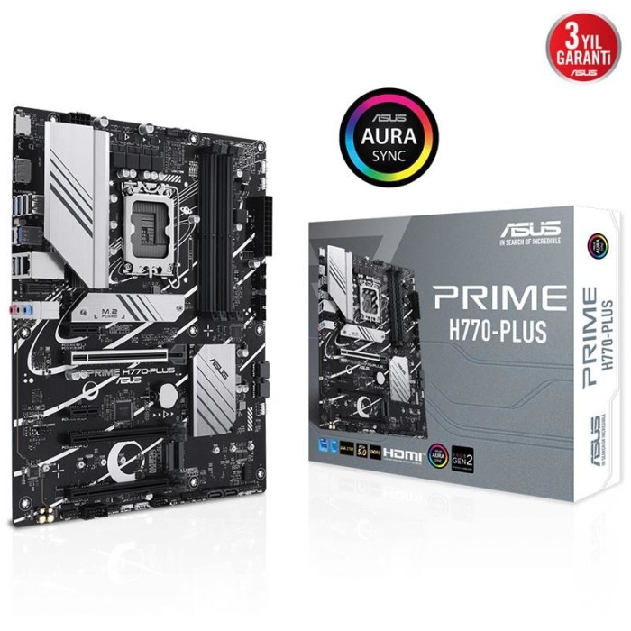 ASUS PRIME H770-PLUS DDR5 7200MHZ 1XHDMI 1XDP 3XM.2 USB 3.2 ATX 1700P (13. VE 12.NESİL İŞLEMCİ UYUMLU) ASUS PRIME H770-PLUS DDR5 7200MHZ 1XHDMI 1XDP 3XM.2 USB 3.2 ATX 1700P (13. VE 12.NESİL İŞLEMCİ UYUMLU)