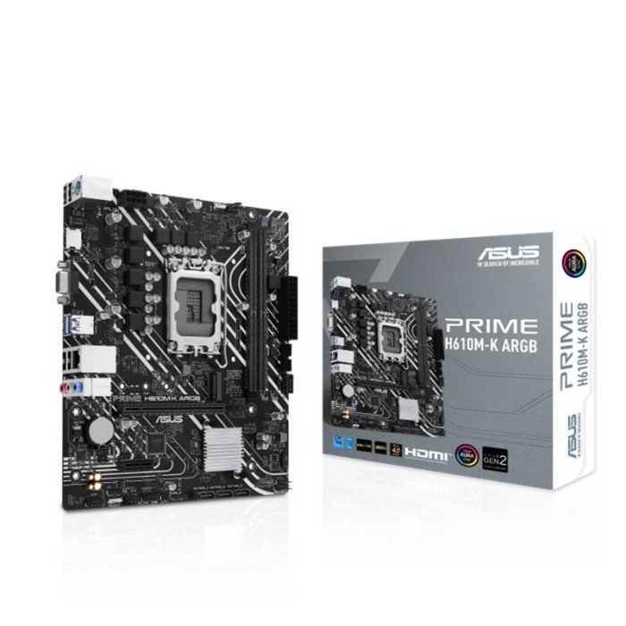 ASUS PRIME H610M-K ARGB DDR5 5600MHZ 1XVGA 1XHDMI 1XM.2 USB 3.2 MATX 1700P (13. VE 12.NESİL İŞLEMCİ İLE UYUMLU) ASUS PRIME H610M-K ARGB DDR5 5600MHZ 1XVGA 1XHDMI 1XM.2 USB 3.2 MATX 1700P (13. VE 12.NESİL İŞLEMCİ İLE UYUMLU)