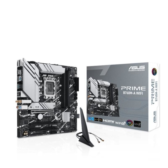 ASUS PRIME B760M-A WIFI DDR5 7200MHZ 2XHDMI 1XDP 2XM.2 USB 3.2 MATX 1700P (13. VE 12.NESİL İŞLEMCİ UYUMLU) ASUS PRIME B760M-A WIFI DDR5 7200MHZ 2XHDMI 1XDP 2XM.2 USB 3.2 MATX 1700P (13. VE 12.NESİL İŞLEMCİ UYUMLU)