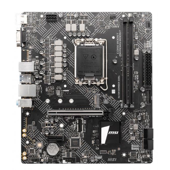 MSI H610M BOMBER DDR4 3200MHZ 1XVGA 1XHDMI 1XM.2 USB 3.2 MATX 1700P MSI H610M BOMBER DDR4 3200MHZ 1XVGA 1XHDMI 1XM.2 USB 3.2 MATX 1700P