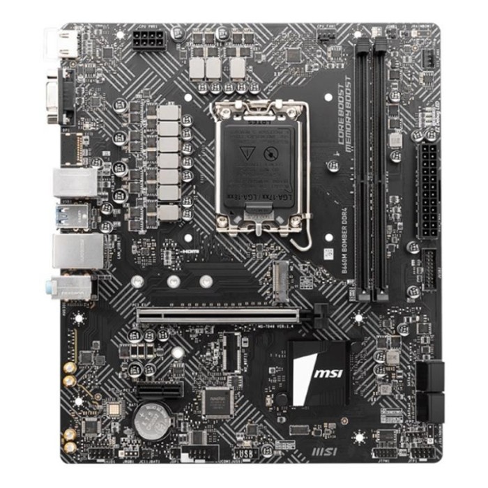 MSI B660M BOMBER DDR4 4600MHZ 1XVGA 1XHDMI 1XM.2 USB 3.2 MATX 1700P