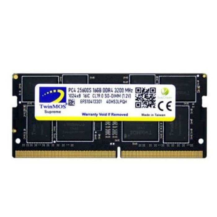 16 GB DDR4 3200 TWINMOS MDD416GB3200N NB 16 GB DDR4 3200 TWINMOS MDD416GB3200N NB