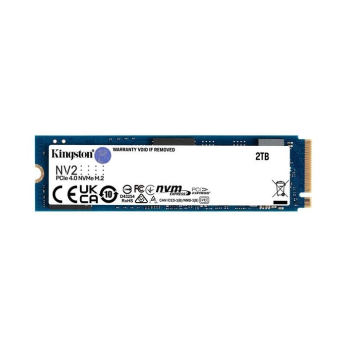 2 TB KINGSTON NV2 M.2 2280 PCIE 4.0 NVME SSD SNV2S/2000G 2 TB KINGSTON NV2 M.2 2280 PCIE 4.0 NVME SSD SNV2S/2000G