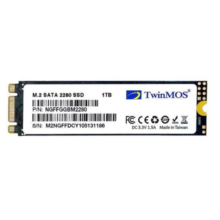 1 TB TWINMOS M.2 2280 SATA3 580/550 NGFFGGBM2280 1 TB TWINMOS M.2 2280 SATA3 580/550 NGFFGGBM2280