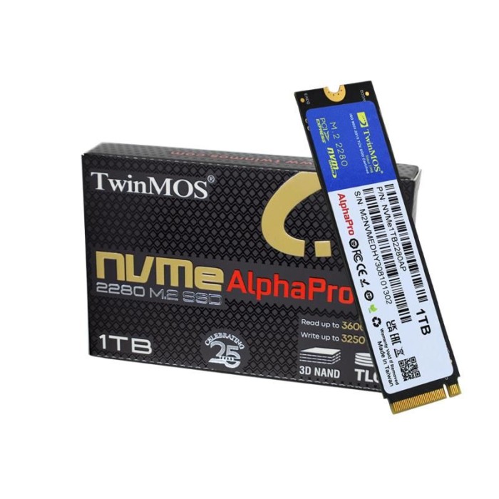 1 TB TWINMOS M.2 PCIe NVMe 3600/3250 NVMe1TB2280AP 1 TB TWINMOS M.2 PCIe NVMe 3600/3250 NVMe1TB2280AP