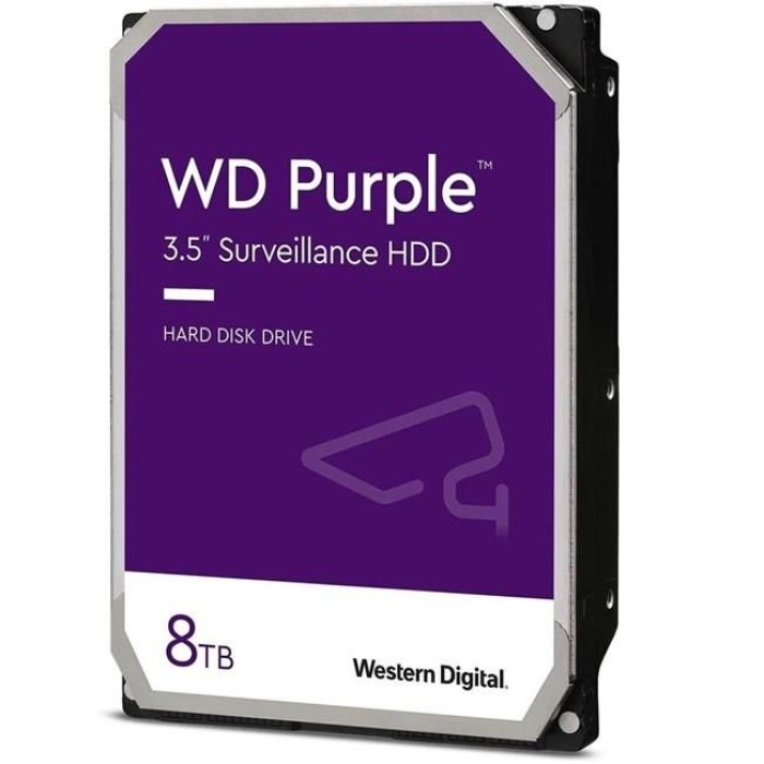 8 TB 3.5 WD 5640RPM 128MB PURPLE WD84PURZ 7/24 GUVENLIK (3 YIL RESMI DIST GARANTILI)