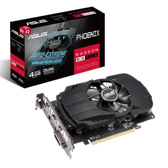 ASUS PH RX550-4G-EVO 4GB DDR5 128B 1XHDMI 1XDP 1XDVI ASUS PH RX550-4G-EVO 4GB DDR5 128B 1XHDMI 1XDP 1XDVI