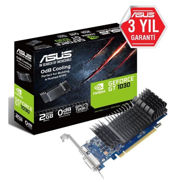 ASUS GEFORCE GT1030-SL-2G-BRK 2GB GDDR5 64BIT 1XHDMI 1XDVI EKRAN KARTI ASUS GEFORCE GT1030-SL-2G-BRK 2GB GDDR5 64BIT 1XHDMI 1XDVI EKRAN KARTI