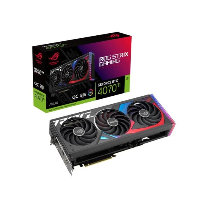 ASUS GEFORCE ROG-STRIX-RTX4070TI-O12GB-GAMING 12GB GDDR6X 192BIT 2XHDMI 3XDP EKRAN KARTI ASUS GEFORCE ROG-STRIX-RTX4070TI-O12GB-GAMING 12GB GDDR6X 192BIT 2XHDMI 3XDP EKRAN KARTI