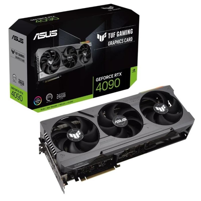 ASUS GEFORCE TUF-RTX4090-24G-GAMING 24GB GDDR6X 384BIT 2XHDMI 3XDP EKRAN KARTI ASUS GEFORCE TUF-RTX4090-24G-GAMING 24GB GDDR6X 384BIT 2XHDMI 3XDP EKRAN KARTI