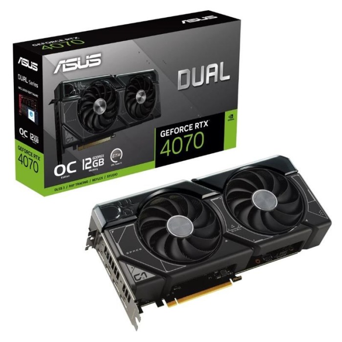 ASUS GEFORCE DUAL-RTX4070-O12G 12GB GDDR6X 192BIT 1XHDMI 3XDP EKRAN KARTI ASUS GEFORCE DUAL-RTX4070-O12G 12GB GDDR6X 192BIT 1XHDMI 3XDP EKRAN KARTI