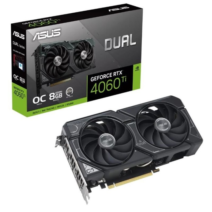 ASUS GEFORCE DUAL-RTX4060TI-O8G 8GB GDDR6 128BIT 1XHDMI 3XDP EKRAN KARTI ASUS GEFORCE DUAL-RTX4060TI-O8G 8GB GDDR6 128BIT 1XHDMI 3XDP EKRAN KARTI