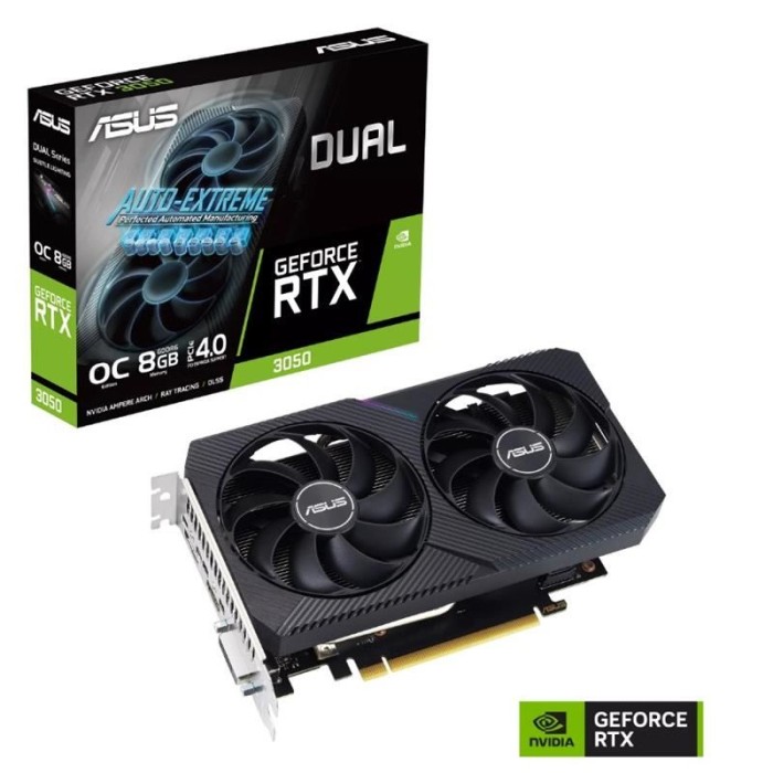 ASUS GEFORCE DUAL-RTX3050-O8G V2 8GB GDDR6 128BIT 1XHDMI 3XDP 1XDVI EKRAN KARTI ASUS GEFORCE DUAL-RTX3050-O8G V2 8GB GDDR6 128BIT 1XHDMI 3XDP 1XDVI EKRAN KARTI