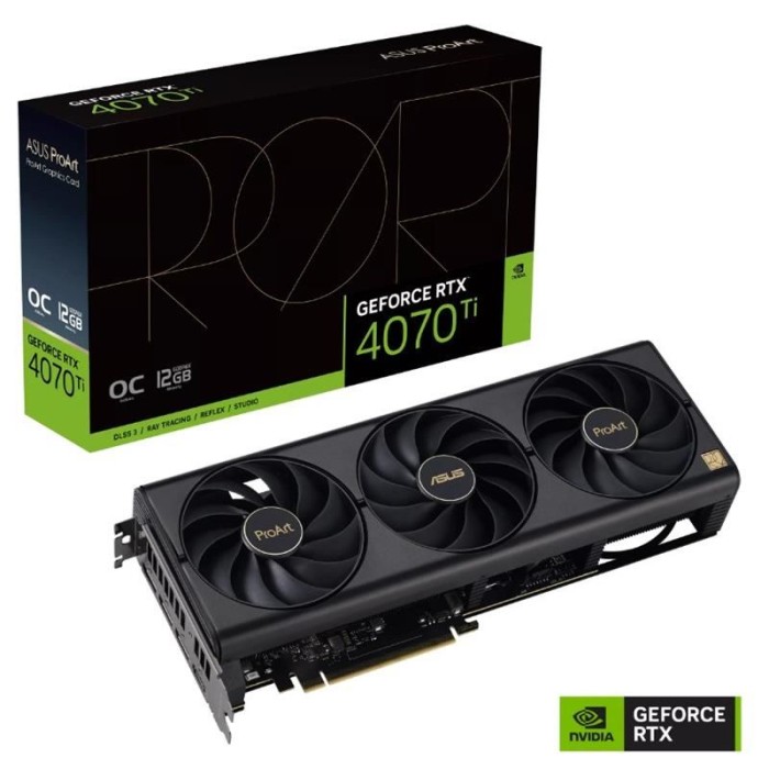 ASUS GEFORCE PROART-RTX4070TI-O12G 12GB GDDR6X 192BIT 1XHDMI 3XDP EKRAN KARTI ASUS GEFORCE PROART-RTX4070TI-O12G 12GB GDDR6X 192BIT 1XHDMI 3XDP EKRAN KARTI