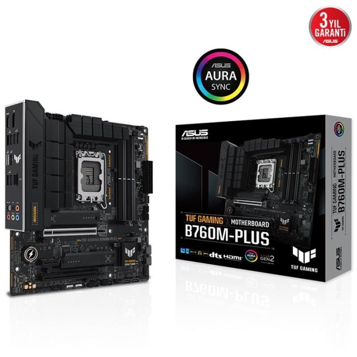 ASUS TUF GAMING B760M-PLUS DDR5 7200MHZ 1XHDMI 1XDP 2XM.2 MATX (13. VE 12.NESİL İŞLEMCİ UYUMLU) ASUS TUF GAMING B760M-PLUS DDR5 7200MHZ 1XHDMI 1XDP 2XM.2 MATX (13. VE 12.NESİL İŞLEMCİ UYUMLU)