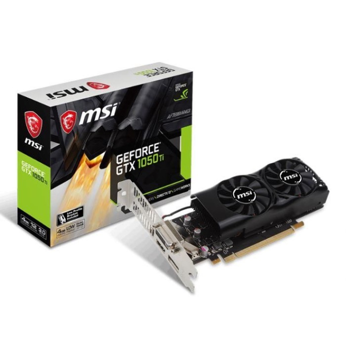 MSI GTX1050TI 4GT LP DDR5 128B 1XDHMI 1XDP 1XDVI MSI GTX1050TI 4GT LP DDR5 128B 1XDHMI 1XDP 1XDVI