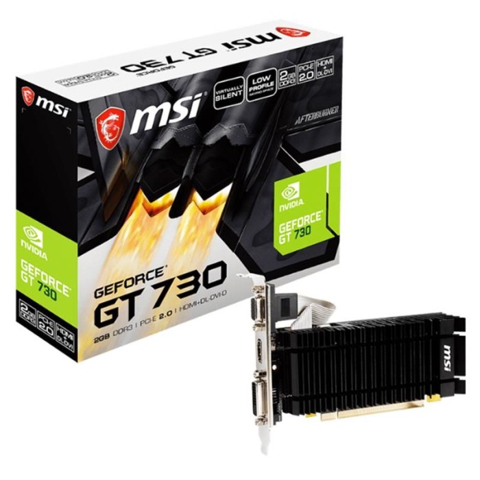 MSI GEFORCE N730K-2GD3H/LPV1 GT730 2GB DDR3 64BIT 1XVGA 1XHDMI 1XDVI EKRAN KARTI MSI GEFORCE N730K-2GD3H/LPV1 GT730 2GB DDR3 64BIT 1XVGA 1XHDMI 1XDVI EKRAN KARTI