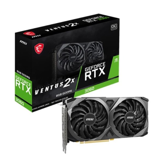 MSI GEFORCE RTX3060 VENTUS 2X 8G OC 8GB GDDR6 128BIT 1XHDMI 3XDP EKRAN KARTI MSI GEFORCE RTX3060 VENTUS 2X 8G OC 8GB GDDR6 128BIT 1XHDMI 3XDP EKRAN KARTI
