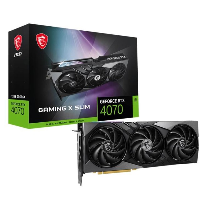 MSI GEFORCE RTX4070 GAMING X SLIM 12G 12GB GDDR6X 192BIT EKRAN KARTI MSI GEFORCE RTX4070 GAMING X SLIM 12G 12GB GDDR6X 192BIT EKRAN KARTI