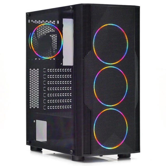 DARK DİAMOND PRO MESH DKCHDIAMONDPROMS600 600W 4X12CM FAN 1X USB3.0 2X USB2.0 FULL AKRİLİK OYUNCU