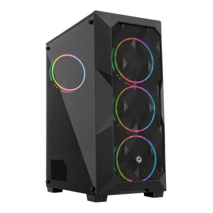 FRİSBY FC-9425G 500W DOUBLE SLIM RGB FAN MESH KASA FRİSBY FC-9425G 500W DOUBLE SLIM RGB FAN MESH KASA