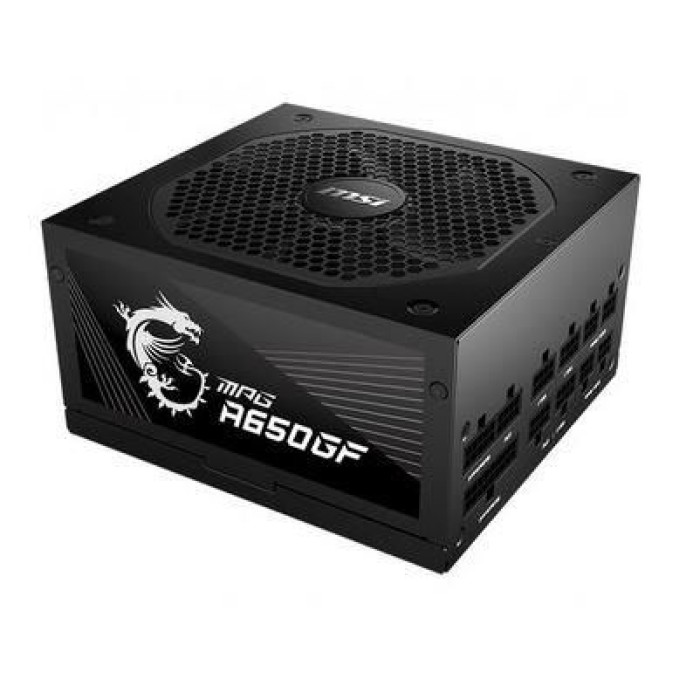 MSI MPG A650GF 650W AKTIF PFC 140MM FAN 80+ GOLD POWER SUPPLY MSI MPG A650GF 650W AKTIF PFC 140MM FAN 80+ GOLD POWER SUPPLY