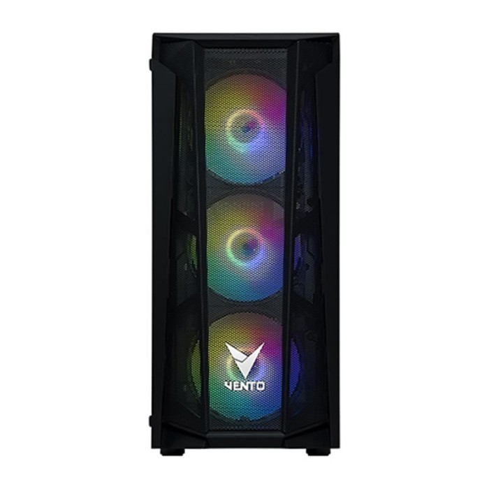 VENTO VG15FE 750W 80+ 4X120MM RGB FAN GAMING SİYAH KASA VENTO VG15FE 750W 80+ 4X120MM RGB FAN GAMING SİYAH KASA