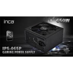 INCA IPS-065P 650W 140MM FAN 80+ POWER SUPPLY