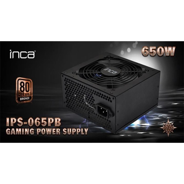 INCA IPS-065PB 650W 140MM FAN 80+ BRONZ POWER SUPPLY INCA IPS-065PB 650W 140MM FAN 80+ BRONZ POWER SUPPLY