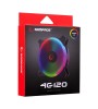 RAMPAGE 4C-120 120X120X25MM GÖKKUŞAĞI RENKLİ DOUBLE RING KASA FANI RAMPAGE 4C-120 120X120X25MM GÖKKUŞAĞI RENKLİ DOUBLE RING KASA FANI