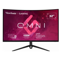 31.5 VIEWSONIC VX3218-PC-MHDJ 1MS 165MHZ 1XHDMI 2XDP FHD 1920X1080 HOPARLÖR ÇERÇEVESİZ FLICKER-FREE GAMING CURVED VESA