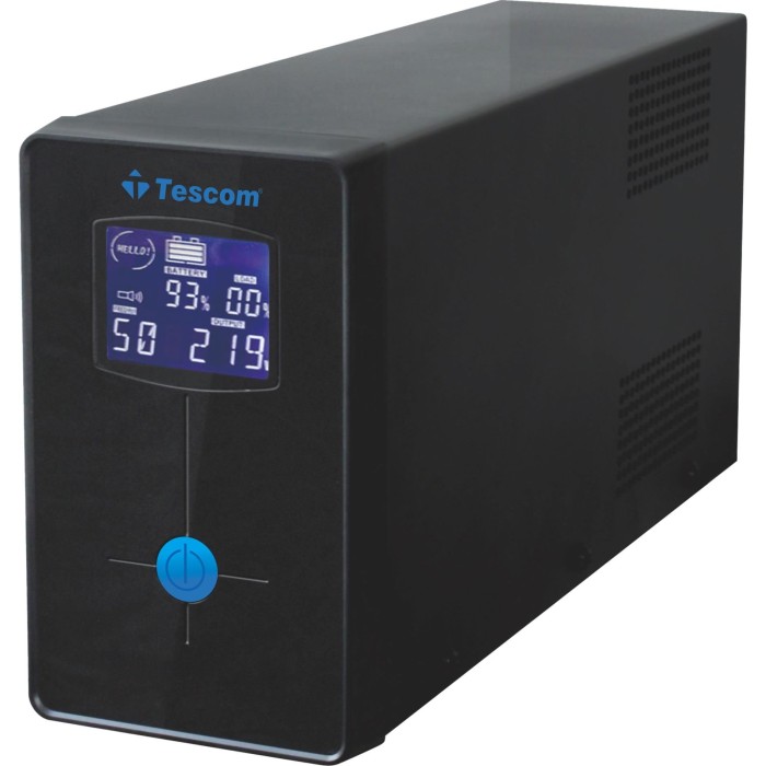 TESCOM LEO+ 2200VA 1F/1F (2X9AH) LCD LINE INT. UPS 4/8DK TESCOM LEO+ 2200VA 1F/1F (2X9AH) LCD LINE INT. UPS 4/8DK