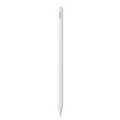 BASEUS SMOOTH SXBC020002 WIRELESS CHARGING CAPACITIVE STYLUS PEN (AKTIF VERSIYON) - BEYAZ (IPAD)