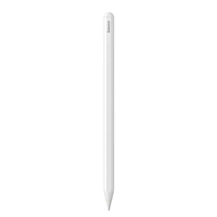 BASEUS SMOOTH SXBC020002 WIRELESS CHARGING CAPACITIVE STYLUS PEN (AKTIF VERSIYON) - BEYAZ (IPAD)
