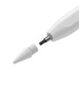 BASEUS SMOOTH SXBC020002 WIRELESS CHARGING CAPACITIVE STYLUS PEN (AKTIF VERSIYON) - BEYAZ (IPAD)