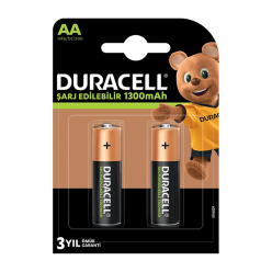 Duracell Şarj Edilebilir AA 1300 mAh 2'li Paket