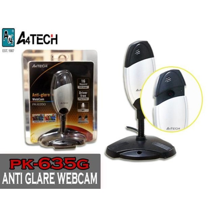 A4 TECH PK-635G ANTI GLARE 480P 640X480 WEBCAM A4 TECH PK-635G ANTI GLARE 480P 640X480 WEBCAM