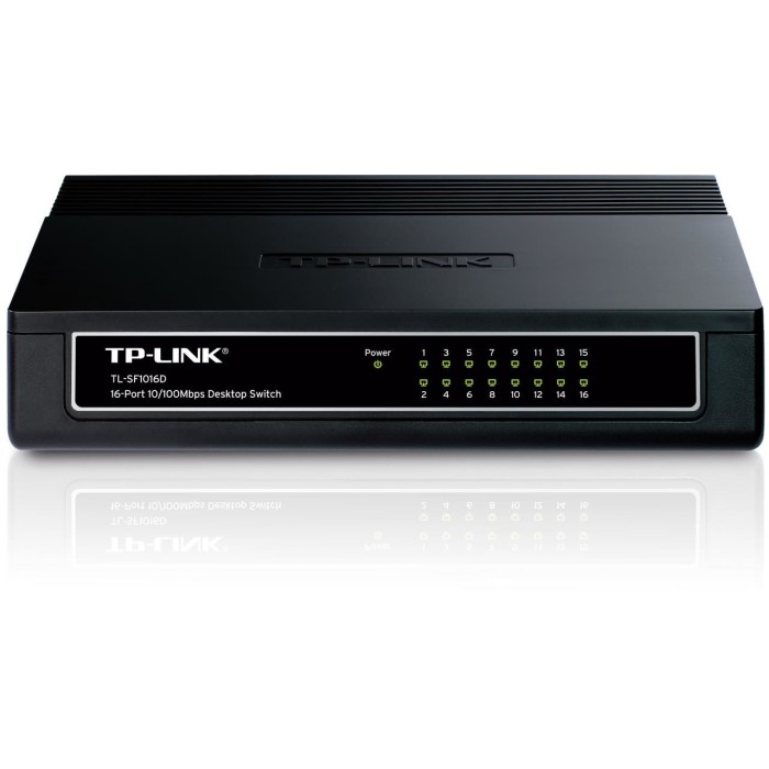TP-LINK TL-SF1016D 16 PORT 10/100 SWITCH TP-LINK TL-SF1016D 16 PORT 10/100 SWITCH