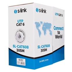 S-LINK SL-CAT608 305M CAT6 KABLO GRİ