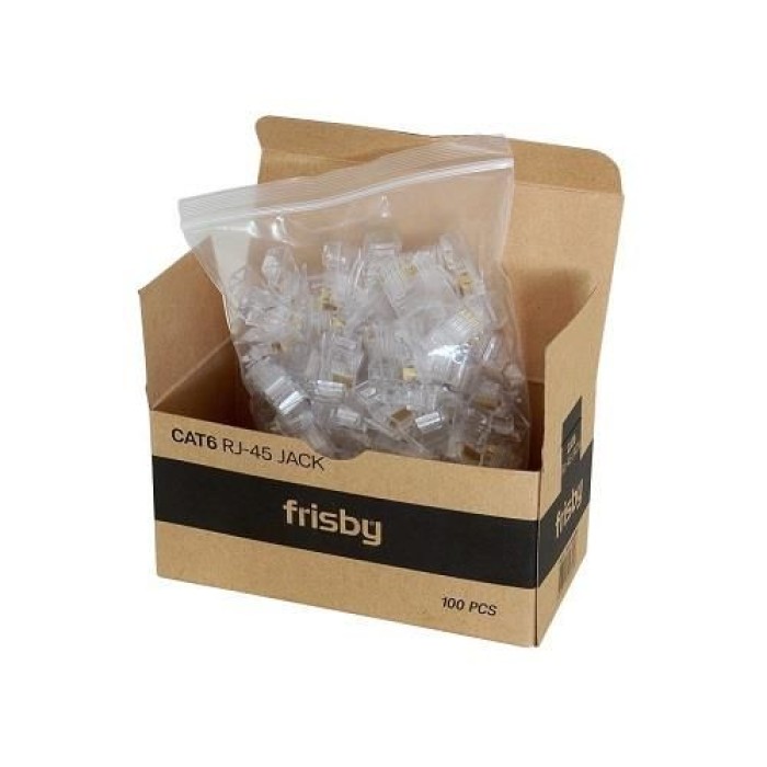 FRISBY FNW-RJ4520N CAT6 RJ45 UTP ALTIN UÇ 100 ADET FRISBY FNW-RJ4520N CAT6 RJ45 UTP ALTIN UÇ 100 ADET